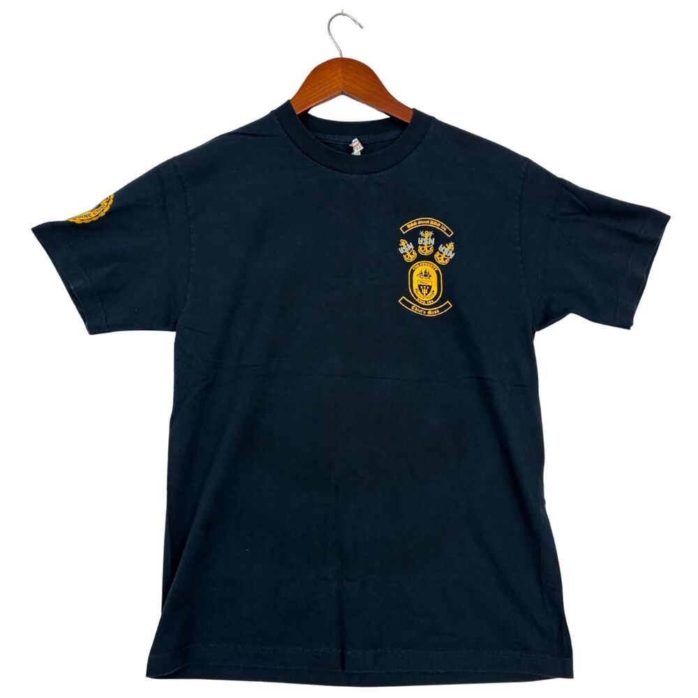 US Navy USS Sterett DDG-104 Chief’s Mess T-Shirt Men’s M Black Military CPO